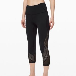 Lululemon Wunder Under Crop 21” Lace